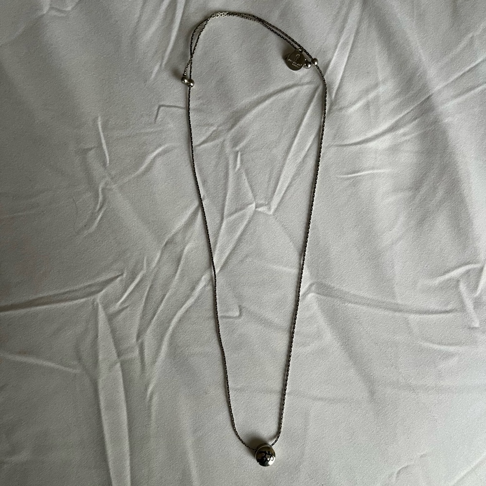 Alex and Ani Silver Om Necklace